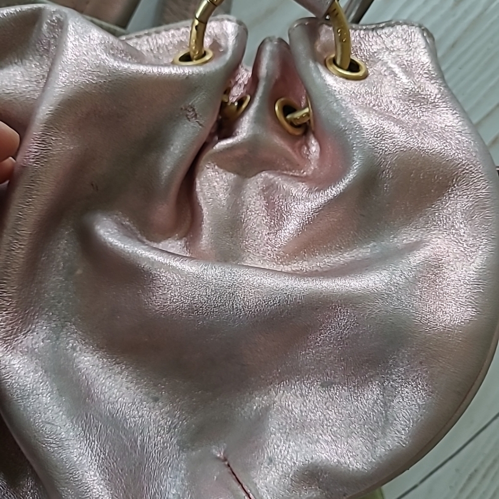 Juicy Couture Y2K Pink Metallic Handbag, Flaws - Picture 7 of 16